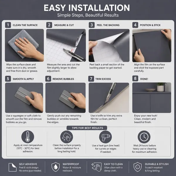 Wisdom_Vinyl_Contact_Paper_Decorative_For_Cabinets_Countertops_Kitchen_Shelves_Liner_Self_Adhesive_Film_Peel_And_Stick_Waterproof_Removable_Wallpaper_2_Feet_By_6_Feet_Matte_Dark_Grey