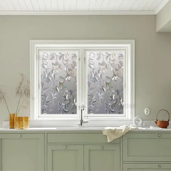 Wisdom_Window_Glass_Decorative_Frosted_Film_Heat_Control_Film_Self_Adhesive_Window_12_X_96_Plant_Leaf_Frosted