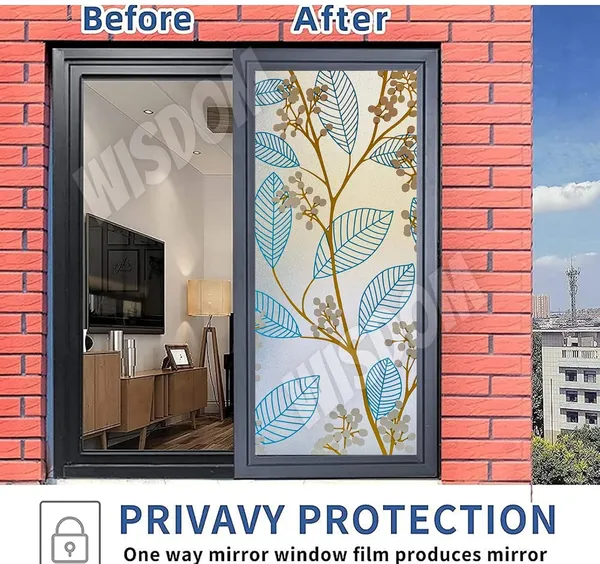 Wisdom_Privacy_Window_Film_Frosted_Glass_Film_Glass_Film_No_Glue_Anti_Uv_Window_Sticker_Non_Adhesive_For_Privacy_Office_Meeting_Room_Bathroom_Living_Room_Leaf_Blue_Flower_12_X_50_Inch