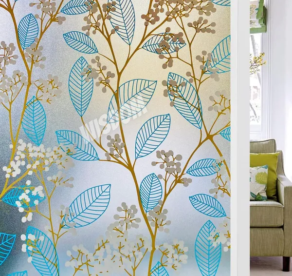 Wisdom_Privacy_Window_Film_Frosted_Glass_Film_Glass_Film_No_Glue_Anti_Uv_Window_Sticker_Non_Adhesive_For_Privacy_Office_Meeting_Room_Bathroom_Living_Room_Leaf_Blue_Flower_12_X_50_Inch