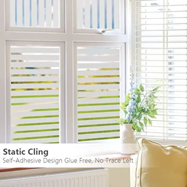 Wisdom_Privacy_Window_Film_Frosted_Glass_Film_Glass_Film_No_Glue_Anti_Uv_Window_Sticker_Non_Adhesive_For_Privacy_Office_Meeting_Room_Bathroom_Living_Room_Stripe_Frosted_12_X_50_Inch