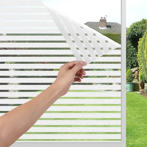 Wisdom_Privacy_Window_Film_Frosted_Glass_Film_Glass_Film_No_Glue_Anti_Uv_Window_Sticker_Non_Adhesive_For_Privacy_Office_Meeting_Room_Bathroom_Living_Room_Stripe_Frosted_12_X_50_Inch
