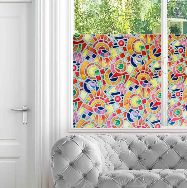 Wisdom_Color_Geometry_Pattern_Window_Glass_Frosted_Film_12x28_Window_Glass_Sticker