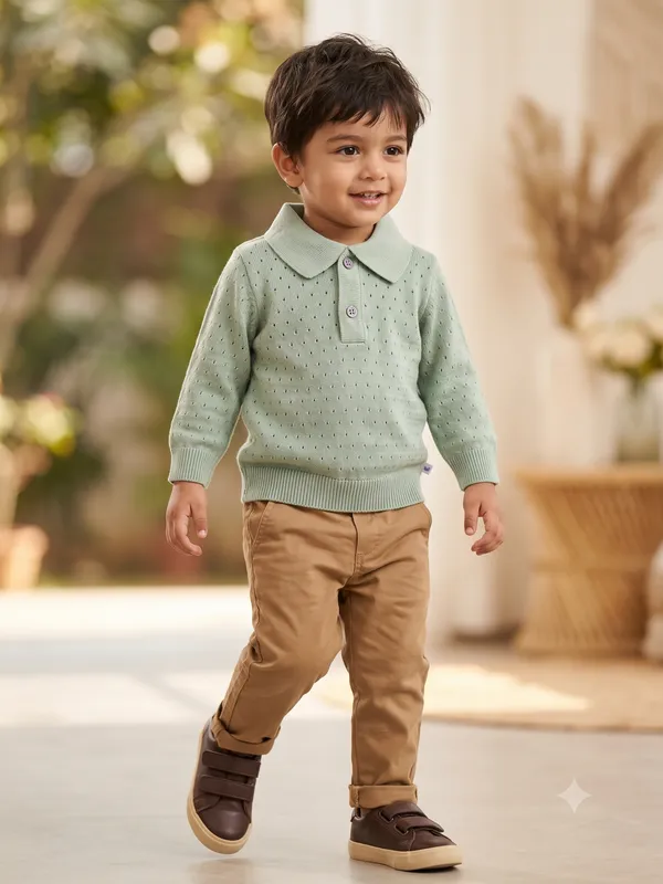 Boys_Organic_Cotton_Full_Sleeve_Polo_Coller_Sweater_With_Front_Placket