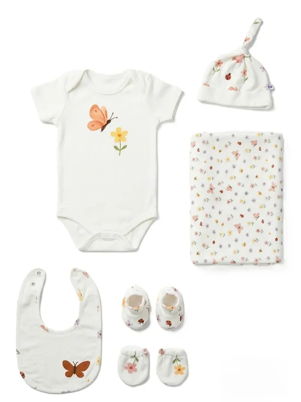 Organic_Cotton_Baby_Gift_Set_–_Butterfly_&_Flower_Theme_Print,_Pack_of_6