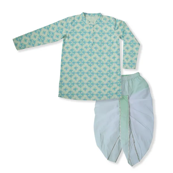 Boys_Organic_Cotton_Printed_Kurta_&_Gradient_Dhoti