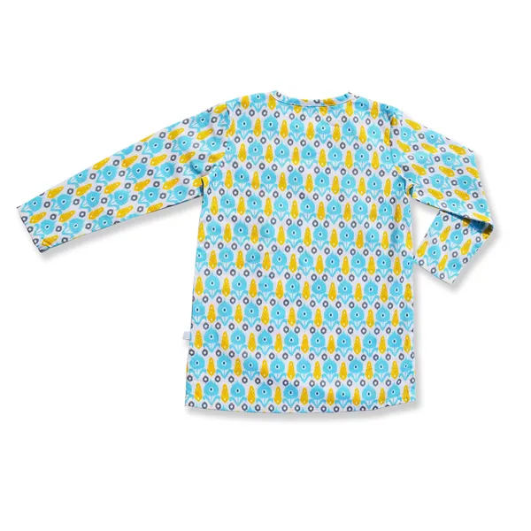Boys_Organic_Cotton_Printed_Kurta_&_Dhoti_Set_-_Light_Blue