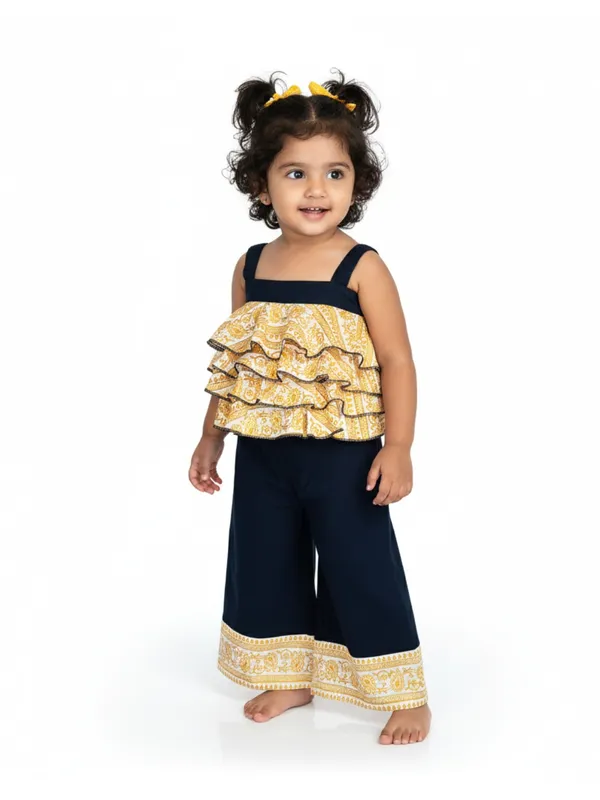 Girls_Organic_Cotton_Golden_Printed_Frilled_Jumpsuit_-_Navy