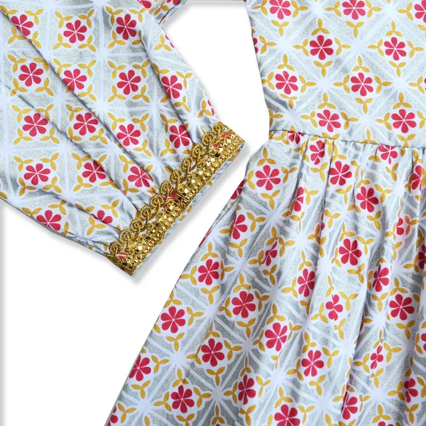 Girls_Organic_Cotton_Ethnic_Printed_Top_&_Salwar-White_&_Red