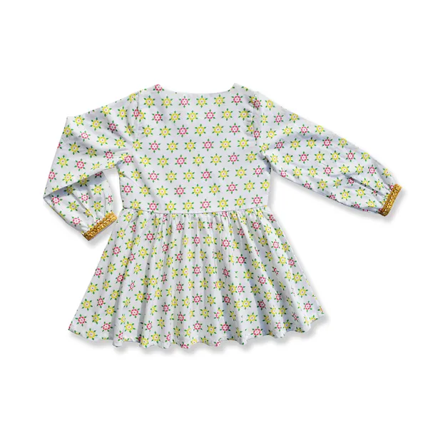 Girls_Organic_Cotton_Rangoli_Printed_Top_&_Salwar_-_White