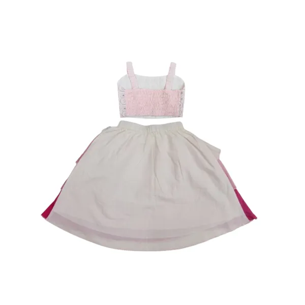 Girls_Organic_Cotton_Frilled_Skirt_&_Top_with_Dupatta