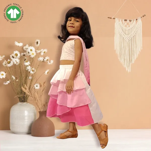 Girls_Organic_Cotton_Frilled_Skirt_&_Top_with_Dupatta