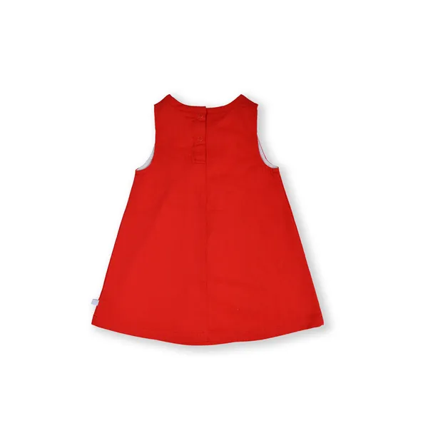 Girls_Organic_Cotton_A-line_Dress_with_Floral_Embriodery-Red