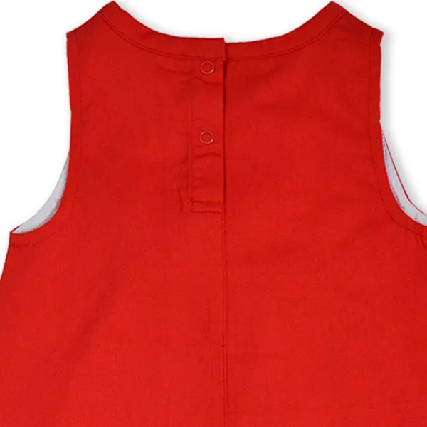Girls_Organic_Cotton_A-line_Dress_with_Floral_Embriodery-Red