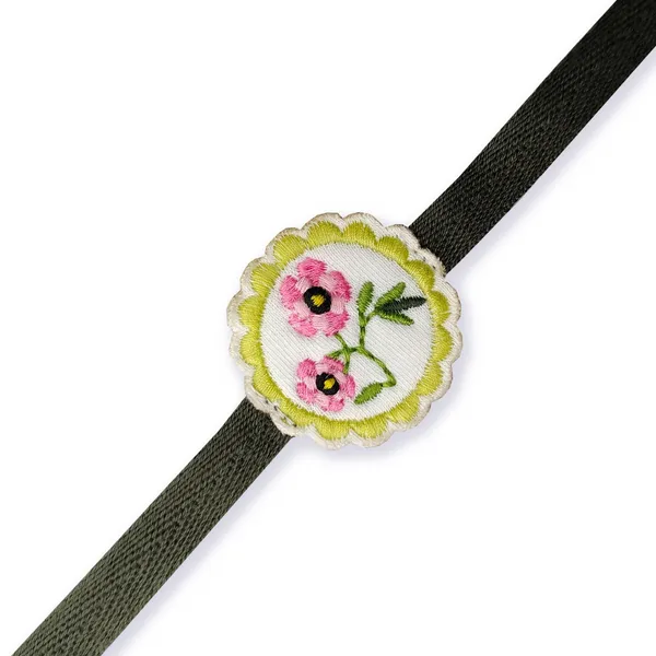 Cotton_Rakhi_Jasmine_flower_with_Rounded_design_for_men_Pack_of_4