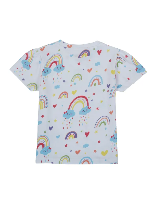 Organic_Cotton_Single_Jersey_Half_Sleeves_Rainbow_All_Over_Print_Top_White