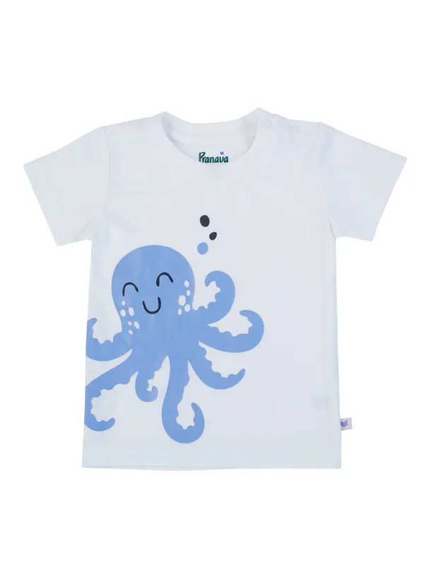 Boys_Organic_Cotton_Octopus_Print_Clothing_Set_White_T_Shirt_And_Blue_Shorts