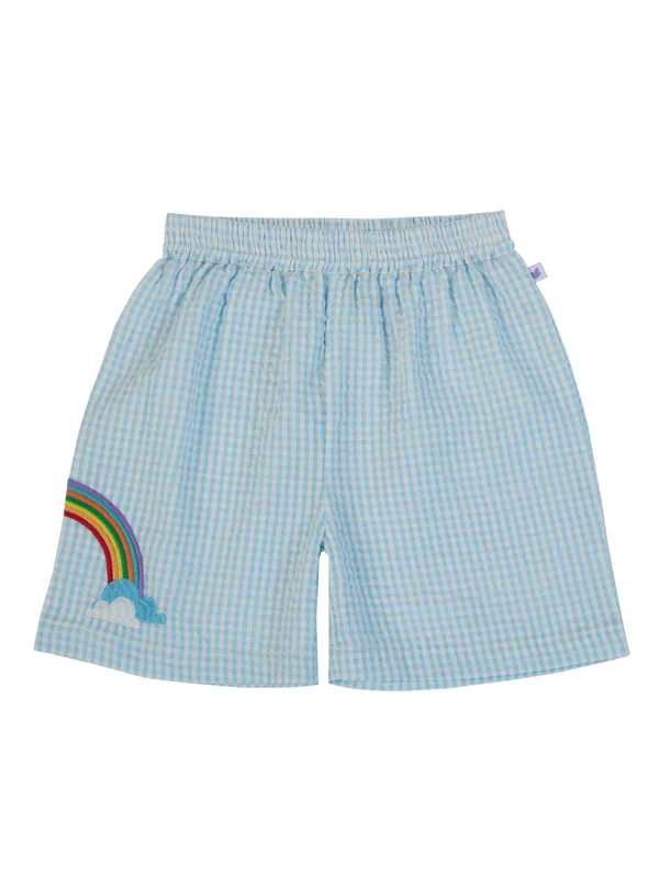 Boys_Aqua_Checks_Organic_Cotton_Gingham_Co_Ord_Set_Short_Sleeve_Shirt_And_Shorts