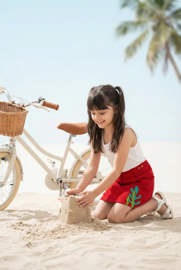 Organic_Cotton_Corduroy_Seaplant_Embroidered_Skirt_Red
