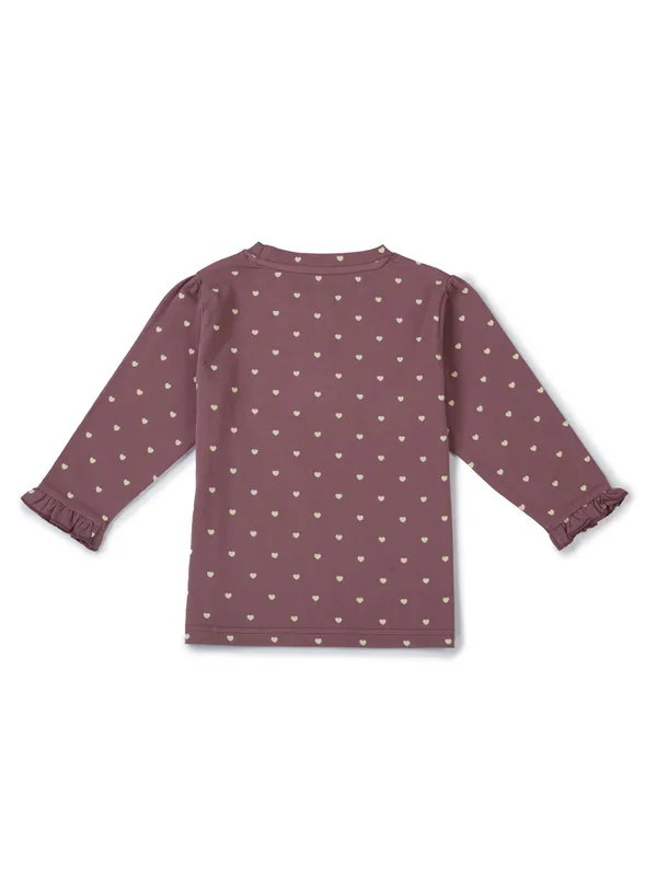 Organic_Cotton_Knits_Full_Sleeve_With_Frill_Hem_Heart_All_Over_Prited_Top_Rhubarb