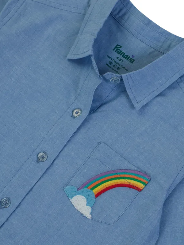 Boys_Organic_Cotton_Full_Sleeve_Shirt_Soft_Chambray_With_Rainbow_Embroidery_Casual_Shirt
