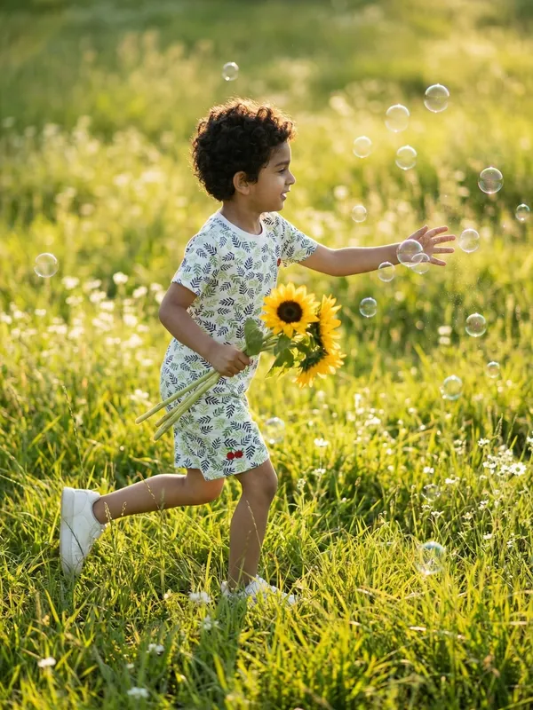 Boys_Organic_Cotton_Single_Jersey_Short_Sleeve_Leaf_All_Over_Print_T_Shirt_And_Shorts_Set_White