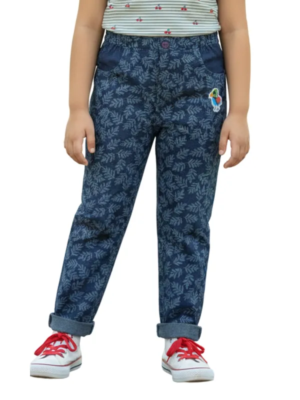 Organic_Cotton_Denim_Full_Length_Leaf_All_Over_Print_And_Bird_Print_Patch_Pant_Blue