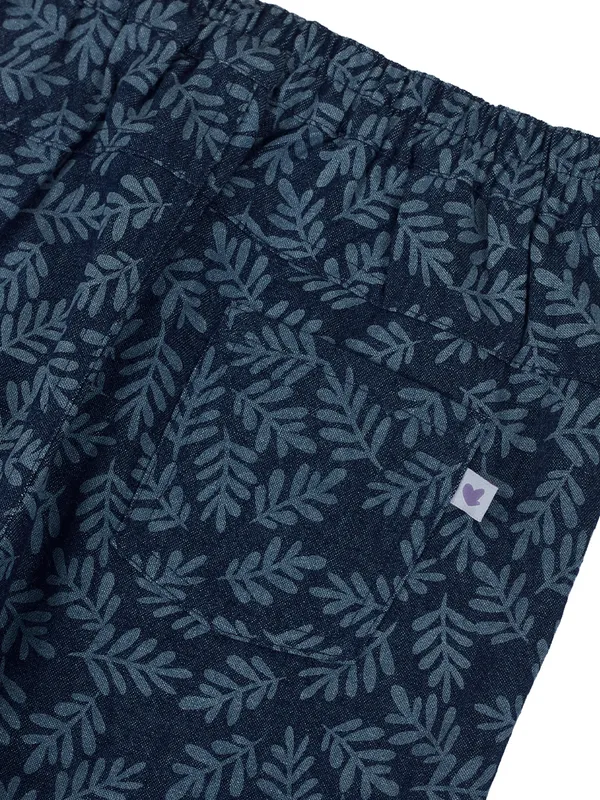 Organic_Cotton_Denim_Full_Length_Leaf_All_Over_Print_And_Bird_Print_Patch_Pant_Blue