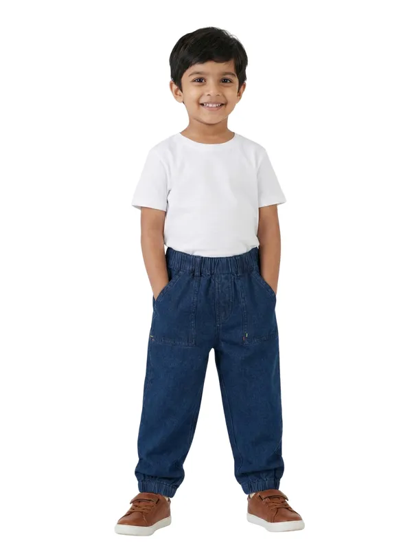 Organic_Cotton_Denim_Solid_Jogger_Pant_Blue