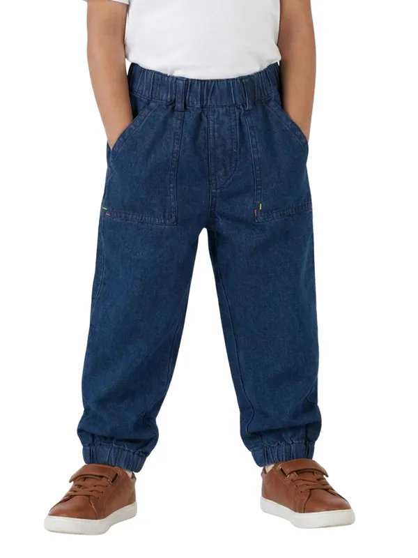 Organic_Cotton_Denim_Solid_Jogger_Pant_Blue