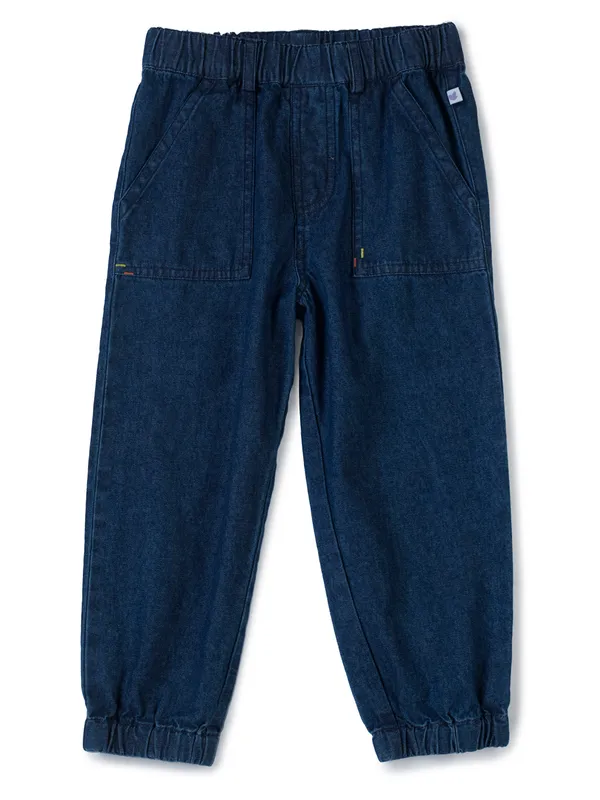 Organic_Cotton_Denim_Solid_Jogger_Pant_Blue