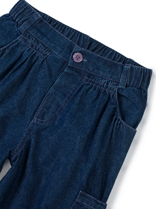 Organic_Cotton_Denim_Cute_Tiger_Applique_Pant_Dark_Blue