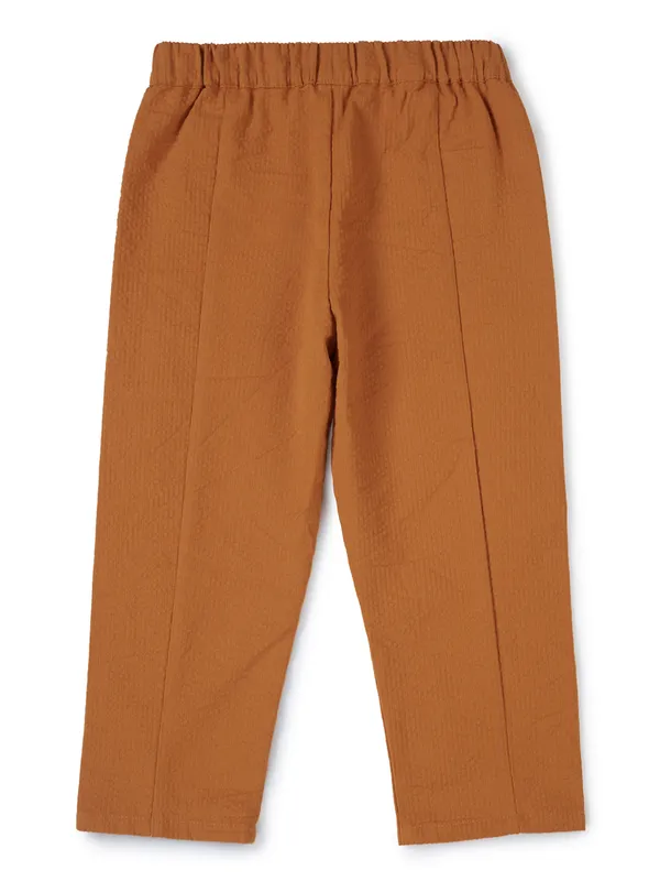 Organic_Cotton_Woven_Solid_Textured_With_Side_Frill_Pant_Marigold
