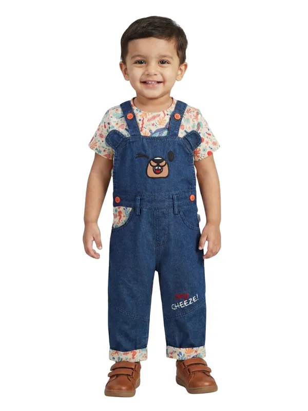 Organic_Cotton_Knits_Short_Sleeve_Sealife_Printed_Tee_With_Embroidered_Dungaree_Blue_And_Cream