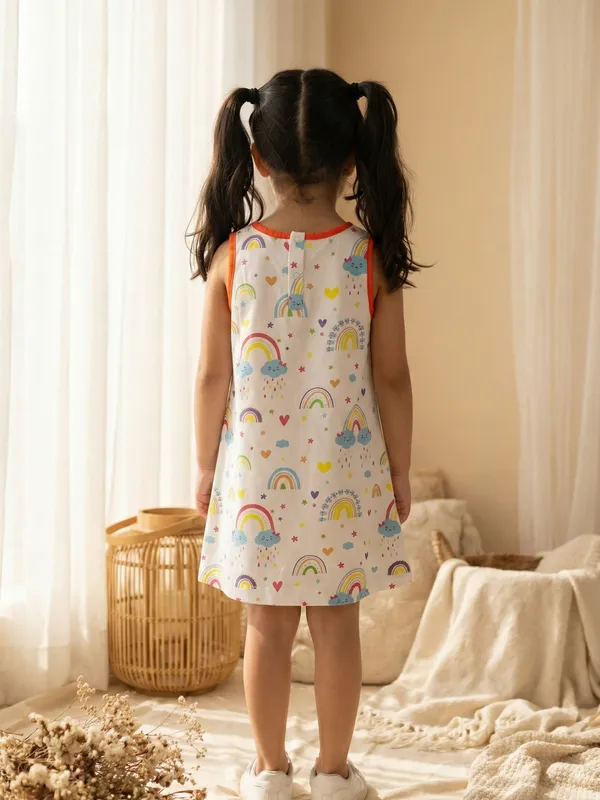 Girls_Organic_Cotton_Single_Jersey_Sleeveless_Rainbow_All_Over_Print_Dress_White
