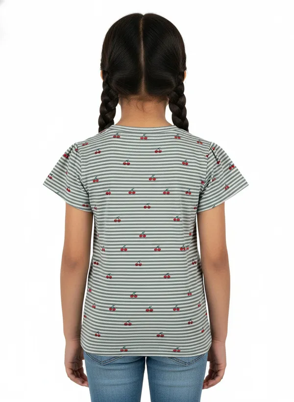 Organic_Cotton_Single_Jersey_Half_Sleeves_Cherry_All_Over_Print_Top_Green
