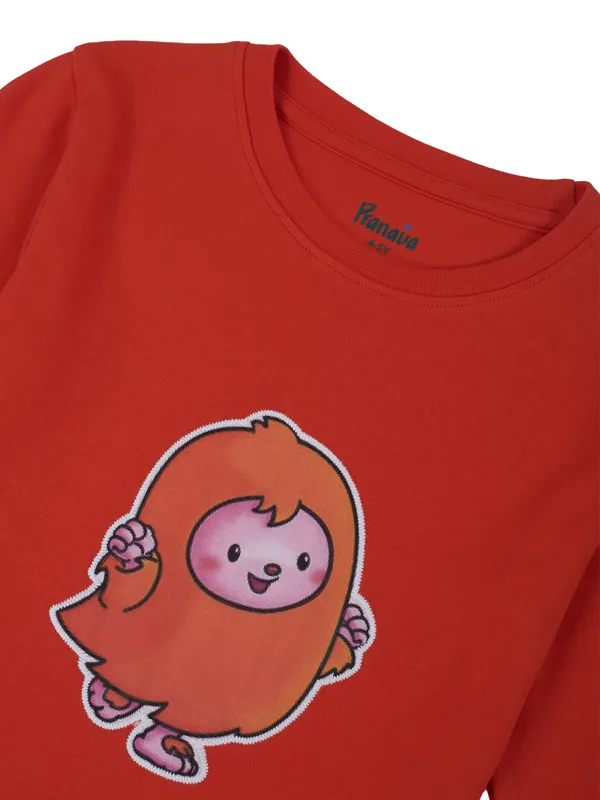 Organic_Cotton_Interlock_Full_Sleeves_Applique_Print_T_Shirt_Orange