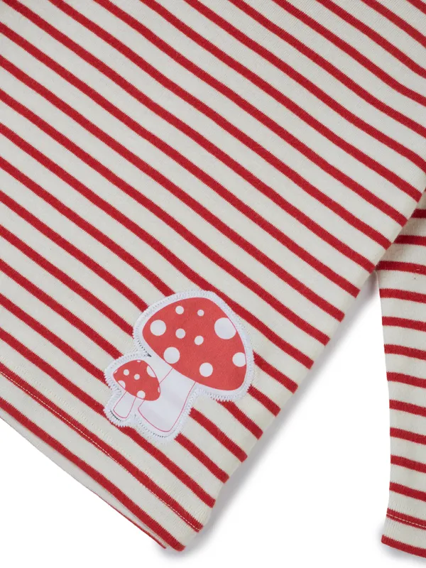 Organic_Cotton_Knits_Full_Sleeve_Mashroom_Digital_Patch_Stripe_Top_Red_And_White
