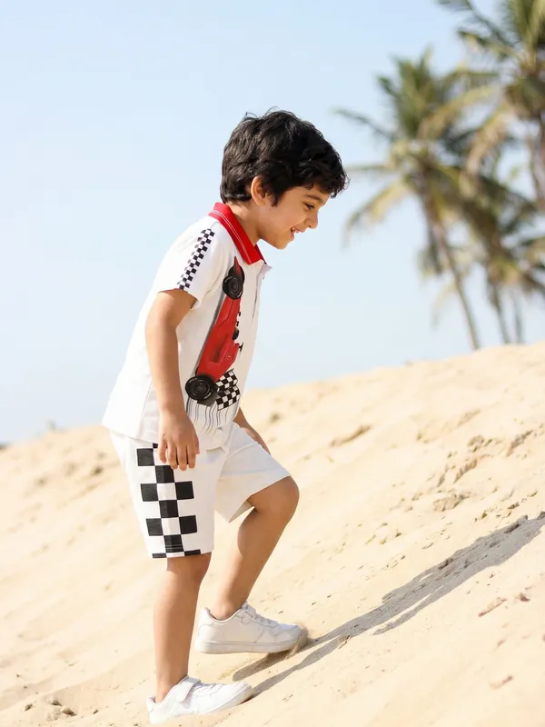 Boys_Organic_Cotton_Pique_Short_Sleeve_Racing_Car_Digital_Print_And_Tipping_Embroidered_Polo_T_Shirt_And_Shorts_Set