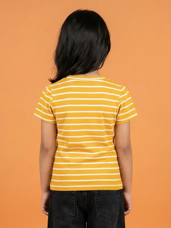 Girls_Organic_Cotton_Interlock_Short_Sleeve_Flowers_Applique_Top_Yellow