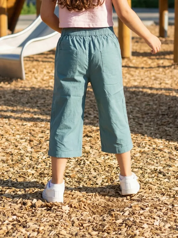 Girls_Organic_Cotton_Poplin_Ankle_Length_Teddy_And_Text_Print_Pant_Blue