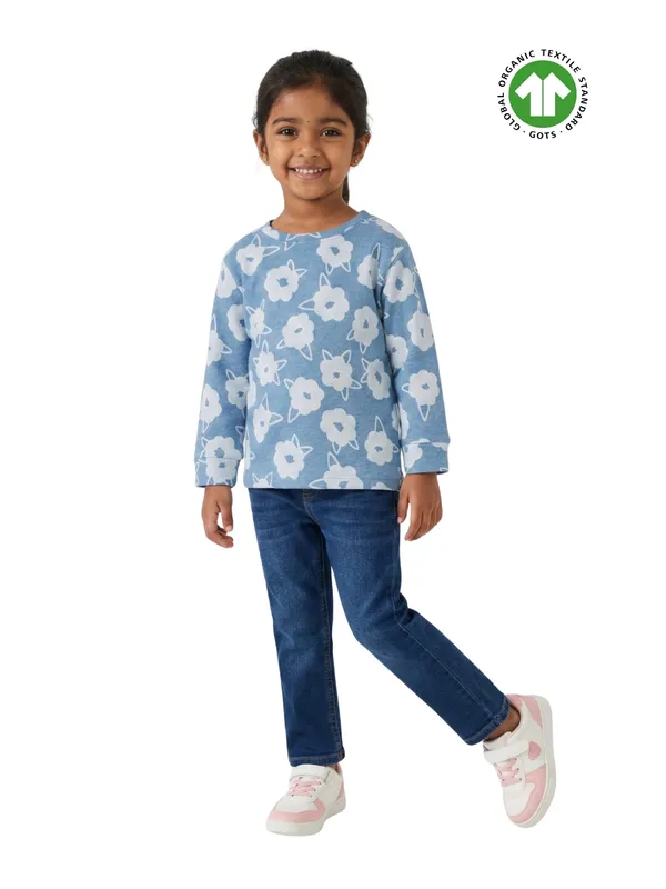 Organic_Cotton_Fleece_Full_Sleeve_All_Over_Floral_And_Bunny_Printed_Top_Blue