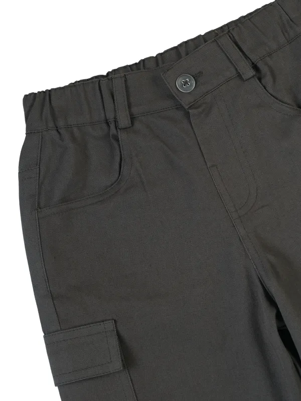 Organic_Cotton_Woven_Elastic_Waist_Cargo_Pants_Dark_Grey