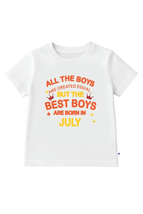 Boys_July_Birthday_T-Shirt_|_100%_Organic_Cotton_|_White_Printed_Half_Sleeve_Round_Neck_Kids_Tee
