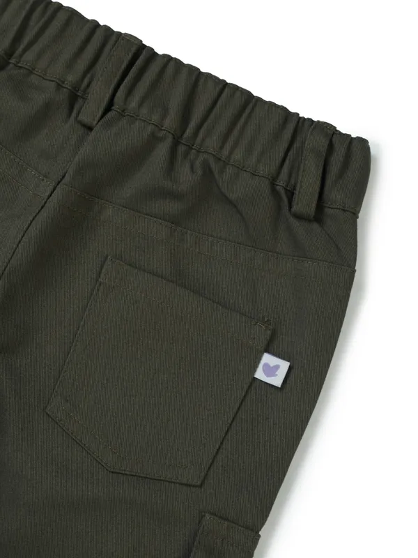 Organic_Cotton_Woven_Elastic_Waist_Cargo_Pants_Olive_Green