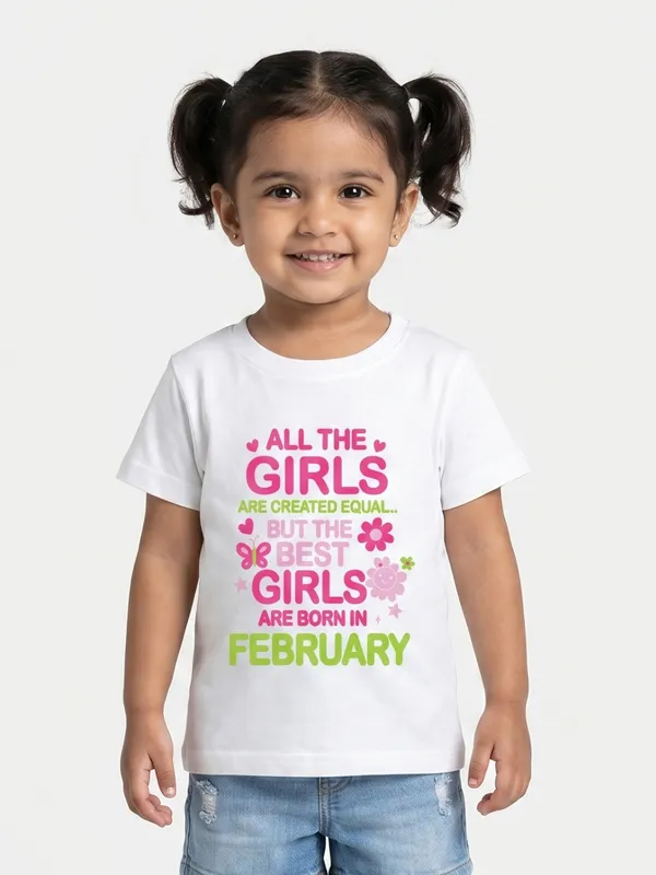 Girls_February_Birthday_T-Shirt_|_100%_Organic_Cotton_|_White_Printed_Half_Sleeve_Round_Neck_Kids_Tee