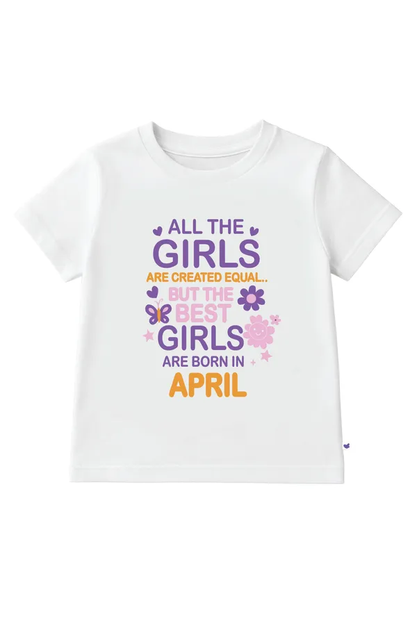 Girls_April_Birthday_T-Shirt_|_100%_Organic_Cotton_|_White_Printed_Half_Sleeve_Round_Neck_Kids_Tee