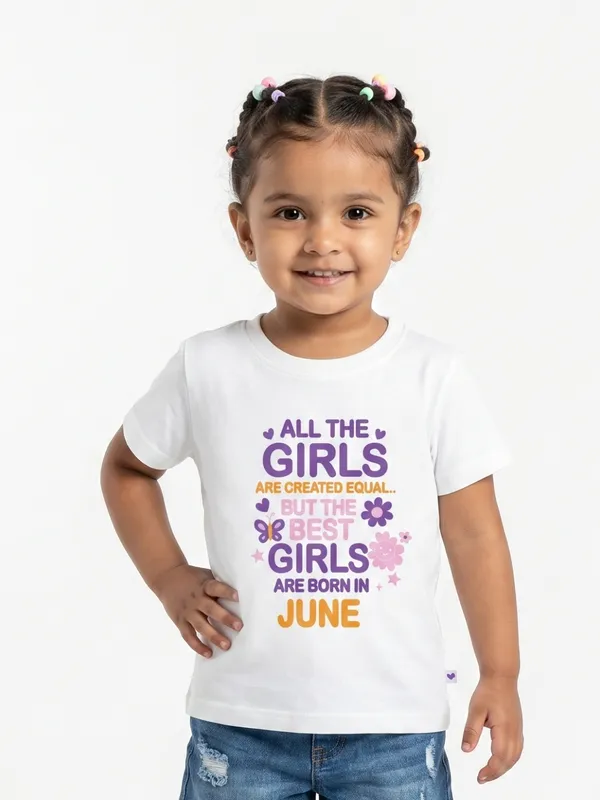Girls_June_Birthday_T-Shirt_|_100%_Organic_Cotton_|_White_Printed_Half_Sleeve_Round_Neck_Kids_Tee