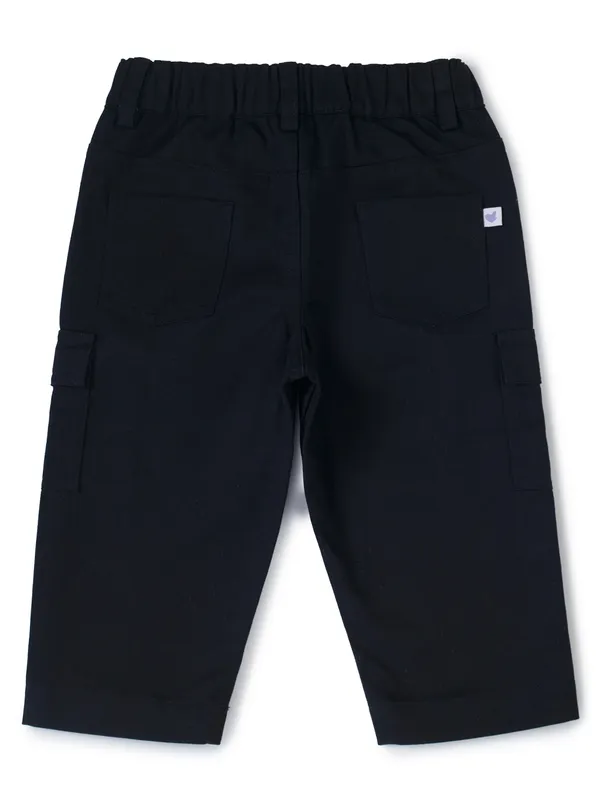 Organic_Cotton_Woven_Elastic_Waist_Cargo_Pants_Black