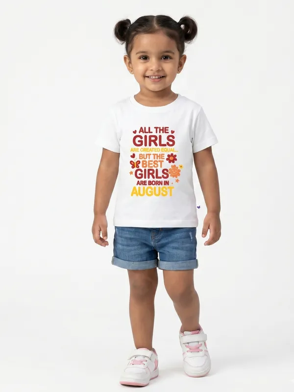Girls_August_Birthday_T-Shirt_|_100%_Organic_Cotton_|_White_Printed_Half_Sleeve_Round_Neck_Kids_Tee